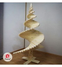 ALBERO NATALIZIO MULTIFORME IN LEGNO NATURALE cod. AL001