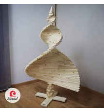 ALBERO NATALIZIO MULTIFORME IN LEGNO NATURALE cod. AL001