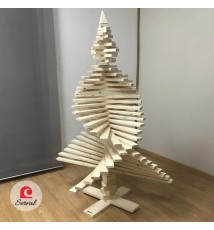 ALBERO NATALIZIO MULTIFORME IN LEGNO NATURALE cod. AL001