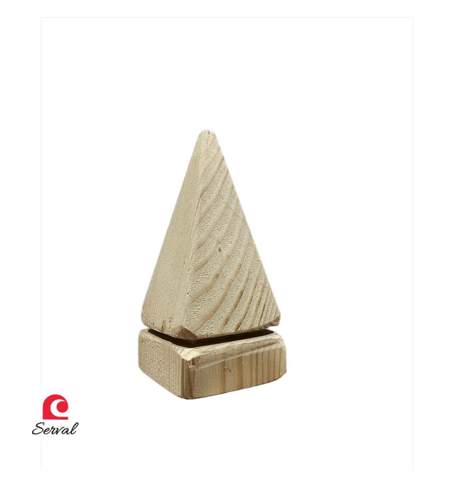 PUNTA A PIRAMIDE PER ALBERO IN LEGNO