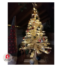ALBERO NATALIZIO MULTIFORME IN LEGNO NATURALE cod. AL001