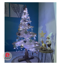 ALBERO NATALIZIO MULTIFORME IN LEGNO NATURALE cod. AL001