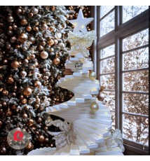 ALBERO NATALIZIO MULTIFORME IN LEGNO CON STELLA |+ COLORI|