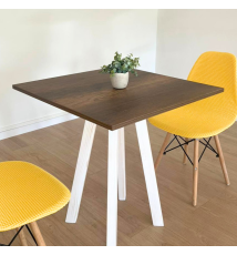 TAVOLO BISTROT MODERNO A 4 GAMBE |BIANCO - BAROK
