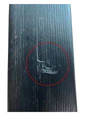 TAVOLO BAR QUADRATO IN LEGNO CON PIEDE CENTRALE  60X60CM  NERO - TEAK  (2)