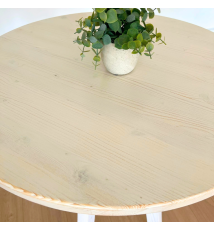 TAVOLO BISTROT MODERNO A 4 GAMBE |COCCO VANIGLIA  70CM