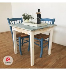 TAVOLINO QUADRATO DA BAR|TAVOLO DA RISTORANTE |RUSTICO MOD. MARE| 70x70cm