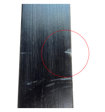 TAVOLO BAR QUADRATO IN LEGNO CON PIEDE CENTRALE  70X70CM NERO - TEAK  (3)