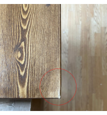 TAVOLO BAR QUADRATO IN LEGNO CON PIEDE CENTRALE  70X70CM NERO - TEAK  (3)