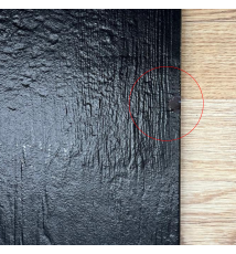 TAVOLO BAR QUADRATO IN LEGNO CON PIEDE CENTRALE  70X70CM NERO - TEAK  (1)