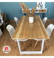 TAVOLO DA PRANZO IN LEGNO DI ROVERE mod. SVEVA