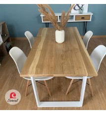 TAVOLO DA PRANZO IN LEGNO DI ROVERE mod. SVEVA